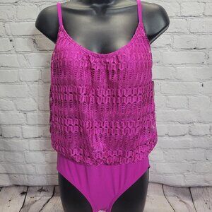 Coco Contours Amaris V-Neck Bra Sized One Piece Swimsuit